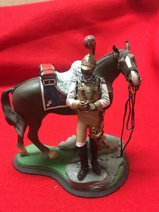 90 mm Calvary Trooper Napoleonische Periode 1800er Jahre - Weißmetall Figur - Bild 1 von 6