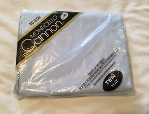 Monticello Cannon No Iron Blue Twin Flat Sheet New - Picture 1 of 2