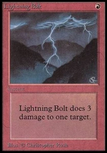 Lightning Bolt ~ Limited Edition BETA [ Excellent ] [ Magic the Gathering MTG ] - Picture 1 of 5