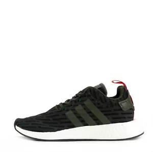 adidas Men's Unisex NMD R2 Trainers Shoes Sneakers Lace Up- Dark Green - Picture 1 of 6