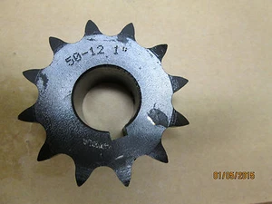NEW, 50B12 SPROCKET, 1" BORE SIZE, KEYWAY, 2 SET SCREW, MADE IN CANADA. - Picture 1 of 2