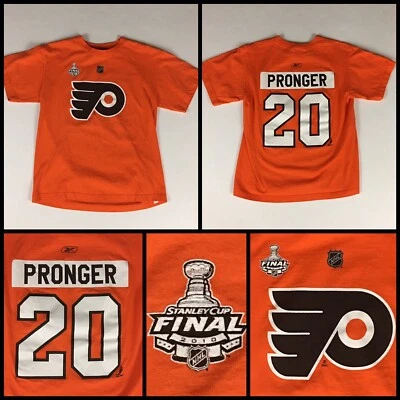 Camiseta deportiva estilo juvenil Chris Pronger Philadelphia Flyers Stanley Cup para niños Lg Foto 1 de 4