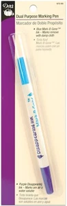 Dritz 673-60 Dual Purpose Marking Pen-Blue & Purple - Picture 1 of 1