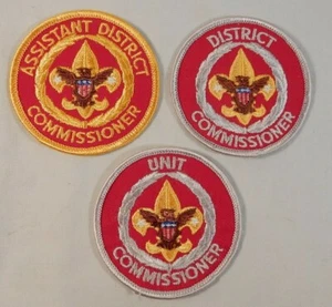 Mint New Unused Unit District Assistant District Commissioner 3" Patches - Picture 1 of 5