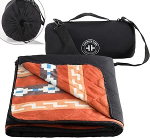 Outdoor Waterproof Camping Blanket, Extra Thick Flannel Fleece Warm for Cold Wea - Picture 1 of 12