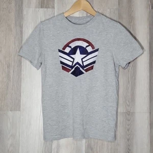 Marvel The Falcon Winter Soldier Captain America New Shield Grey Kids Size Large - Picture 1 of 5
