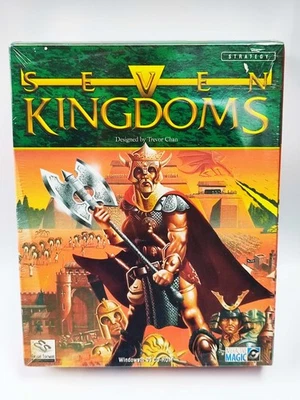 1997 FACTORY SEALED PC BIG BOX GAME - SEVEN KINGDOMS - GREAT CONDITION - Image 1 of 4