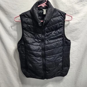 Forever 21 Small Puffer Weste Damen schwarz durchgehender Reißverschluss - Bild 1 von 13