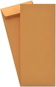 500 #11 Policy (Open End) Envelopes, 4 1/2" X 10 3/8", Premium Sturdy 24Lb. Bro - Picture 1 of 4
