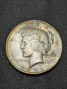 1922 Peace Silver Dollar! Nice Color! - Ships Free! - Picture 1 of 2