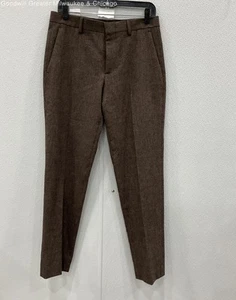 NWT J. Crew Men Dark Brown Tweed Thompson Pants 30X30 - Picture 1 of 3