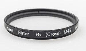 Hama Grid Filter/Cross 6x M49 49 MM 49mm 87249 ( Xxii ) - Picture 1 of 3