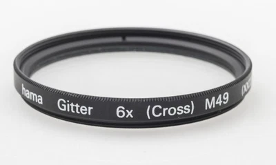 Hama Grid Filter/Cross 6x M49 49 MM 49mm 87249 ( Xxii ) - Image 1 of 3