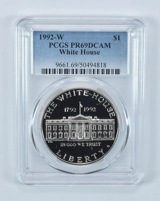 1992-W White House Commemorative Dollar PR69 DCAM PCGS Blue Label *4997 - Image 1 of 4