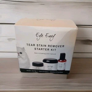 Eye Envy Tear Stain Remover Starter Kit ,Remover Solution,Applicator Pads,Powder - Picture 1 of 8
