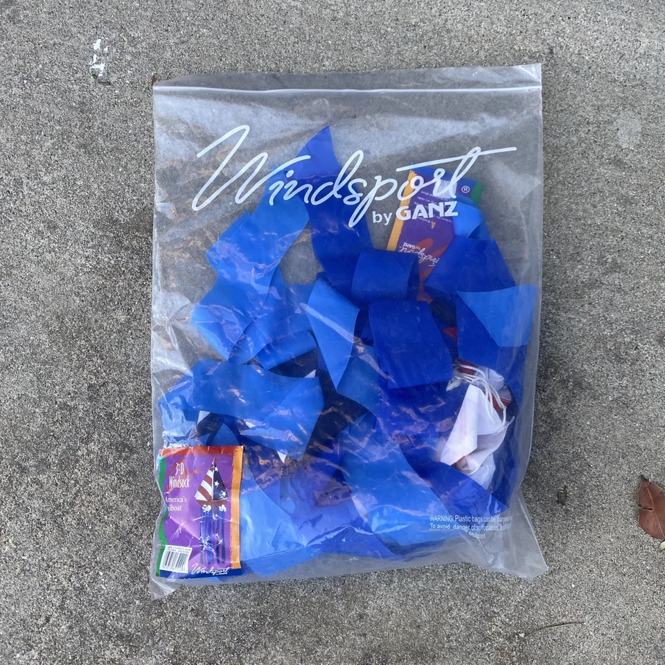 Vintage Windsport By Ganz Windsock America’s Velero NUEVO CON Etiquetas en Bolsa Foto 1 de 4