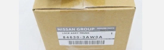 Cerradura tapa maletero original Nissan Almera Latio Sentra OEM 84630-3AW0A Foto 1 de 1
