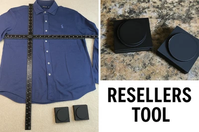 Yardstick Ruler Adapter Black Clothing Reseller Photo Measurement Tool Plastic - Image 1 of 3