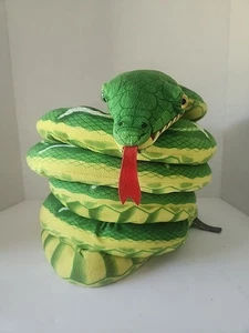 Melissa & Doug Giant 10ft+ Snake Plush Boa Constrictor Green & Yellow RARE - Picture 1 of 6