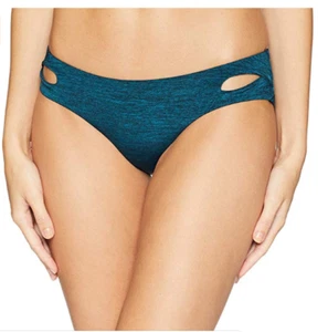 BECCA Color Code Cutout Hipster Bikini Bottoms Teal Size XS 3573 - Picture 1 of 2