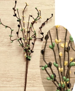 Pip Berry Pick, Coffee Bean Mix, 12", Primitive Home Decor, Pack of 3 - Picture 1 of 1
