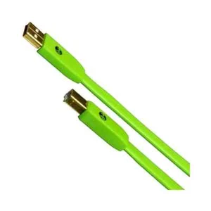 NEO OYAIDE D + USB hi speed 2.0 class b cavo piatto da 1 metro (green) NUOVO - Picture 1 of 3