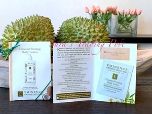 12 Eminence Coconut BODY LOTION Card Samples 3ml/.10oz each Fresh + Bonus 🎁 - Picture 1 of 1