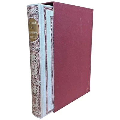 Five Christmas Novels by Charles Dickens Heritage Press Hardcover with Slipcover Foto 1 de 4