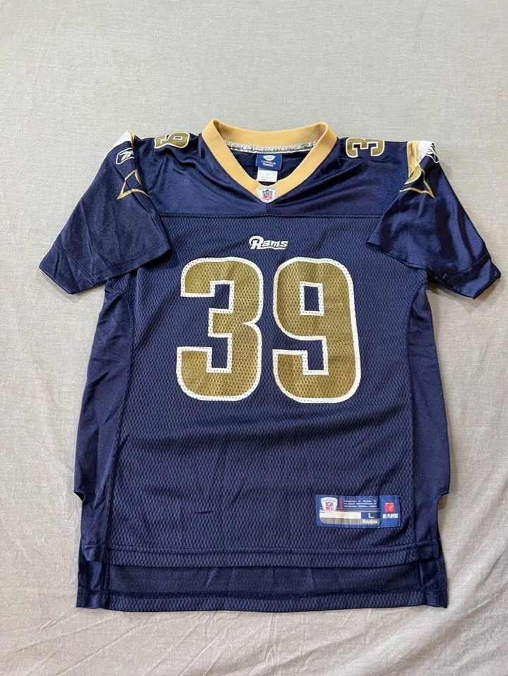 Camiseta de manga corta azul grande de los Saint Louis Rams Jackson de la NFL para niños. Foto 1 de 4