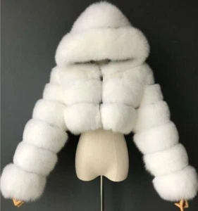 Flauschiger Damenmantel neu hochwertig pelzig geschnitten Kunstfellmäntel und -jacken - Bild 1 von 23
