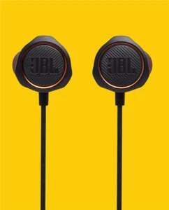 JBL Harman Quantum 50 Wired In Ear Gaming Headset Black - Picture 1 of 7