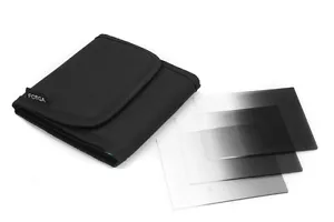 Gradual ND2 ND4 ND8 3PCS Square Filter Set for Cokin P Series+3 Slots Case - Picture 1 of 2