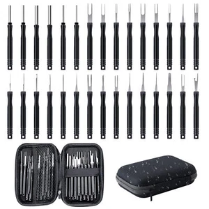 100pcs Pin Ejector Wire Kit Extractor Connector Puller Car Terminal Removal Tool - Picture 1 of 12