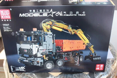 OO Mould King 19007 Technology Truck Remote Controlled Clamp Blocks + Crane NEW 2970 pcs - Image 1 of 4