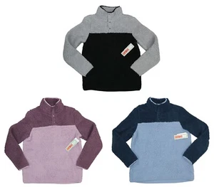 32 Degrees Heat Faux Sherpa Fleece Mock Neck Pullover Women's Sweatshirt NWT - Picture 1 of 4