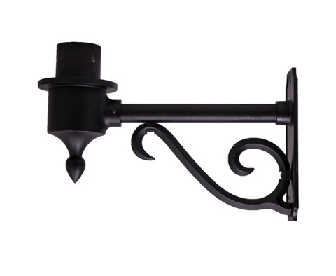 Vintage Street Light Mount Arm for Pole or Home - Antique Decorative Scroll Cover