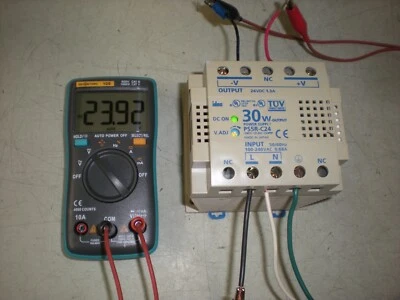 Idec PS5R-C24 Power Supply - 100-240VAC In - 24VDC/1.3A Out - Powers Up as Shown - Image 1 of 4