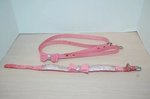 Bling Rhinestone Pets Dog Collars and Leads Leash for Small Medium Dog Puppy S-L - Picture 1 of 8
