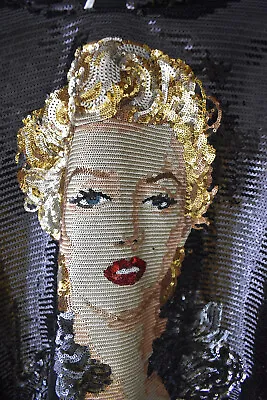 Dolce & Gabbana Marilyn Monroe Sequin Hoodie Size XL EU 46 Made In Italy £5500 • 487€
