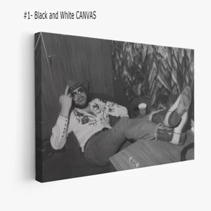 Hank Williams Middle Finger Canvas, Hank Williams Wall Art, Best Singer Hank Gif - Picture 1 of 11