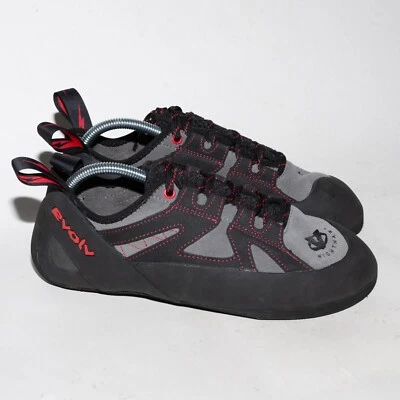 Zapatos de escalada Evolv Nighthawk para hombre con cordones desajustados derecha talla 11 izquierda talla 10,5 Foto 1 de 4