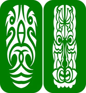 8 x Arm Stencils painting body art glitter Stencils - Picture 1 of 3
