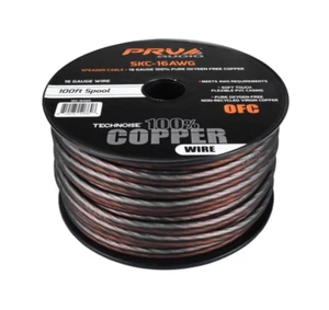 PRV 16 Gauge OFC Speaker Wire 100 ft Roll TRUE 100% Copper Oxygen Free - Picture 1 of 5