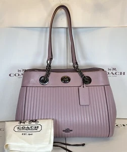 Coach 22751 Edie Carryall With Quilting Nappa Leather Dusty Rose Shoulder Bag - Picture 1 of 16