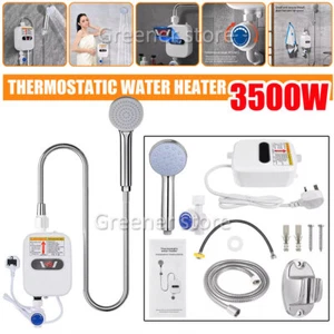 3500W Tankless Electric Instant Water Heater Tap Hot Shower for Bath Kitchen - Picture 1 of 13
