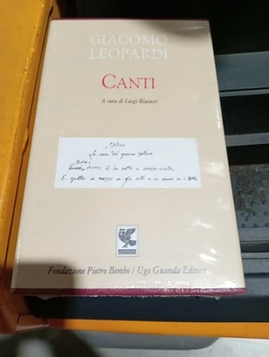 9788823533042 LEOPARDI CANTI GUANDA - Immagine 1 di 2