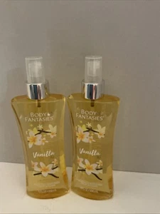 Body Fantasies Signature Fragrance Body Spray Vanilla 8 fl oz Pack of 2 - Picture 1 of 4