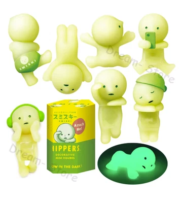 Smiski Hippers Glow-in-the-Dark Mystery Box Figure Phone Clip Gift - Image 1 of 4