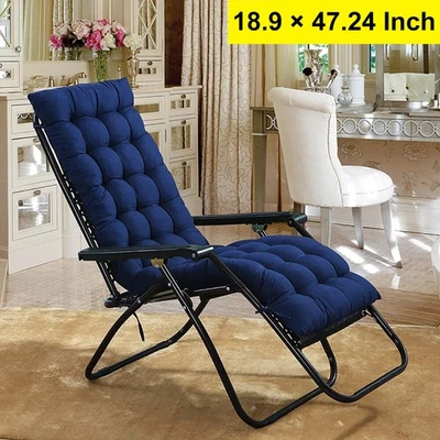 Rocking Lounge Chair Cushion Thicken Seat Deck Chaise Pad Recliner Mat 19" × 47" - Image 1 of 4