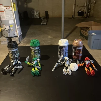 Bionicle Toa Nuva Set of 4: 8566 8567 8571 8572 w/Canisters & Manuals - Image 1 of 4